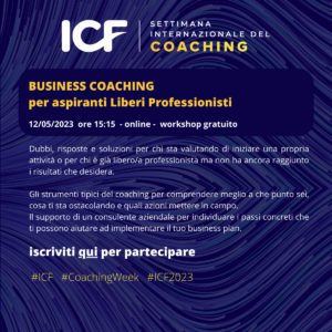 BUSINESS COACHING per aspiranti Liberi Professionisti - workshop gratuito
